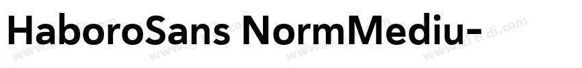 HaboroSans NormMediu字体转换